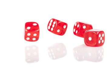 Red Lucky Dices