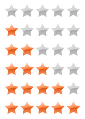vector rating stars