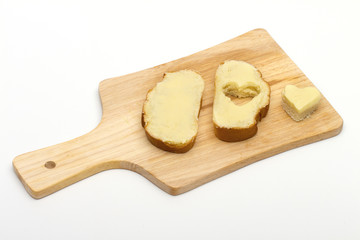 sandwich on the white background