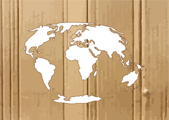 world map and  globe Illustration