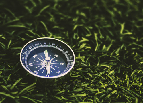 Stop watch on grass guide