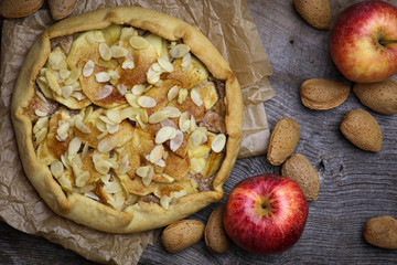 Apple Galette Crostata Cake Sweet Dessert Pie