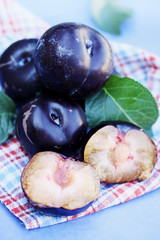 organic fruits plums