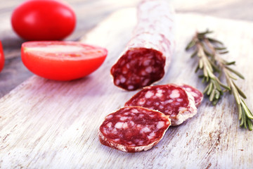 French salami with tomatoes