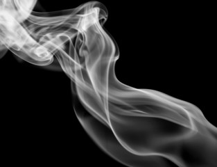 smoke on black background