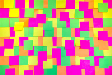 Colored post it notes background
