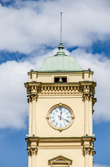 Fototapeta na wymiar Tower clock on the tower