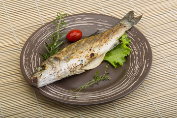 Grilled seabass