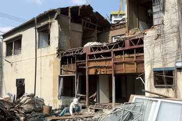 家屋の解体工事