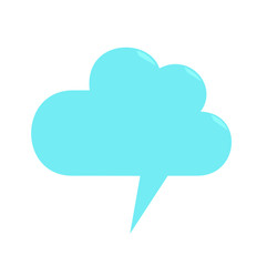 Blank speech bubbles