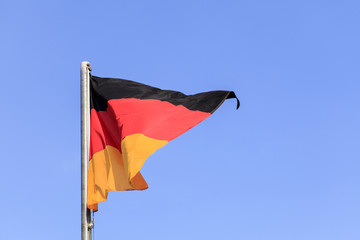 Fototapeta premium wehende Deutschland-Flagge