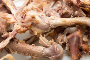 Bone chicken as background