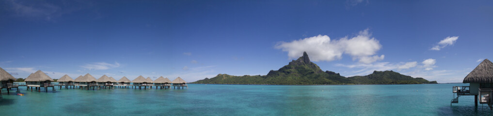 Panorama in Bora Bora, French Polynesia