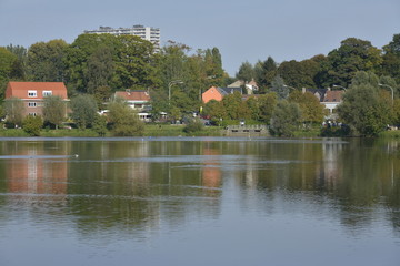 Cassure de reflet par un petit vent local