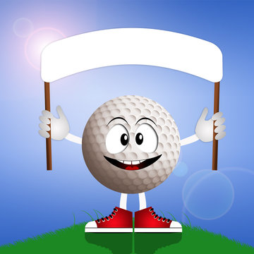 Funny golf ball