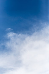 clouds in the blue sky