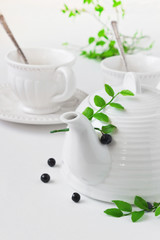 Obraz na płótnie Canvas white teapot