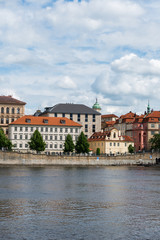 Fototapeta na wymiar View of Vltava river in Prague