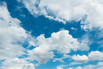 Obraz na płótnie Canvas Cloudscape of bright blue sky