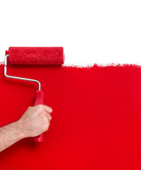 Painting in red