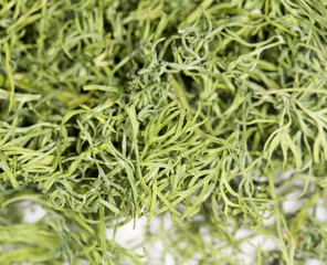 dry dill. close-up