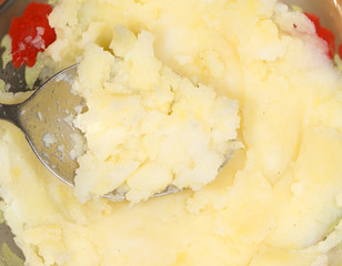 background of mashed potatoes