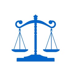 Balance de la Justice bleu