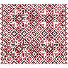 Embroidery. Ukrainian national ornament