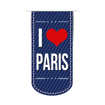 I love Paris banner design