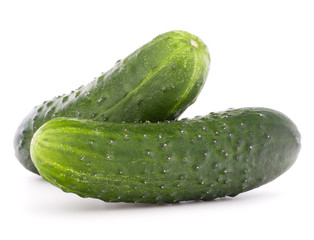 Cucumber vegetable  isolated on white background cutout