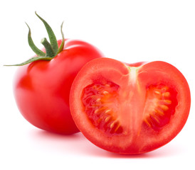 Tomato vegetable isolated on white background cutout