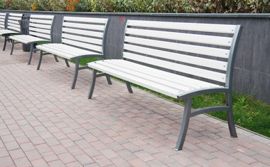 Fototapeta na wymiar benchs