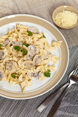 Pasta with mushroom