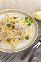 Pasta with mushroom