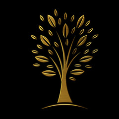 Golden tree concept of VIP