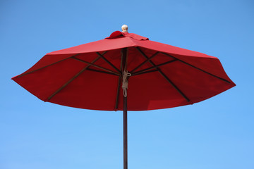 Beach Umbrella and blue sky