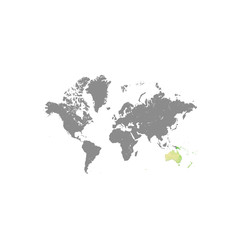 Fototapeta na wymiar World Map on white background. map of australia