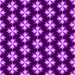 Violet Abstract Rhomboid or Diamond Seamless Pattern