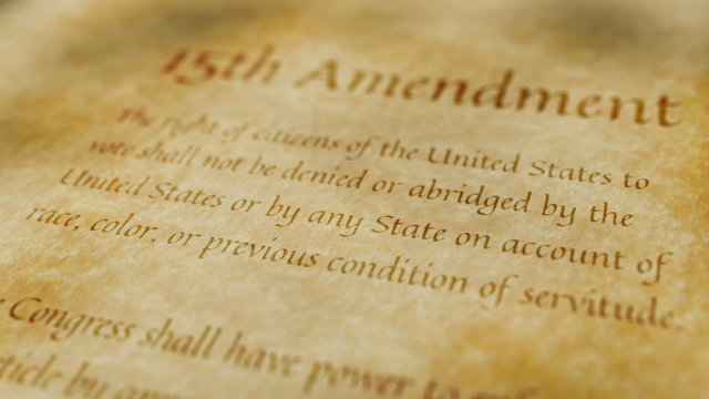 Historic Document 15th Amendment