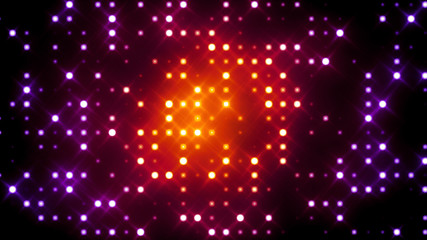 Red Glittering Light Grid