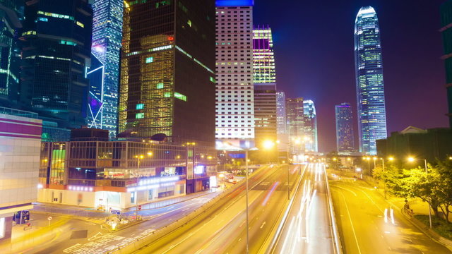 Hyperlapse video of busy traffic in a city