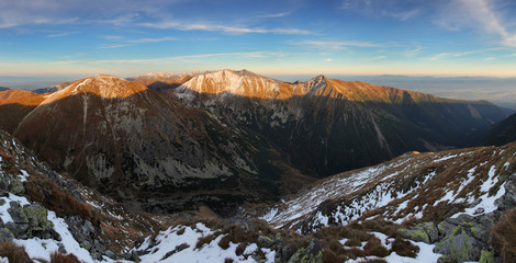 Panoramic view of West Tatras, Slovakia