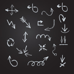 Arrows, lines, pointers  - hand drawn.