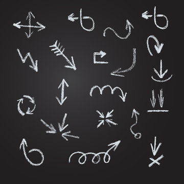 Arrows, lines, pointers  - hand drawn.