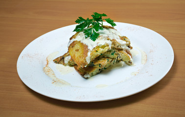 zucchini-potato pancakes