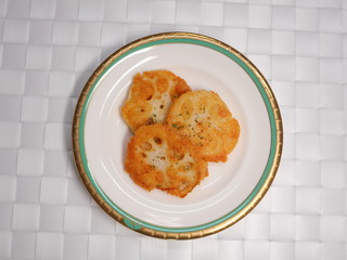 レンコンのチーズ焼き