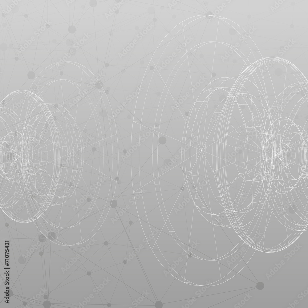 Poster conceptual vector design template. abstract background vector