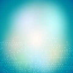 Naklejka premium Microchip background, electronic circuit, EPS10 vector