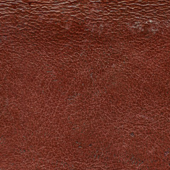 old worn and scratched red-brown leather texture