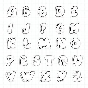 Vector hand drawn Alphabet